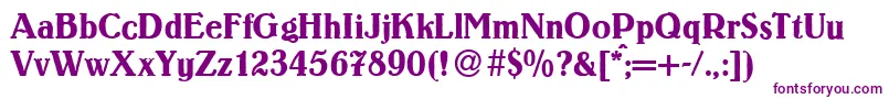 LouisRegular Font – Purple Fonts on White Background