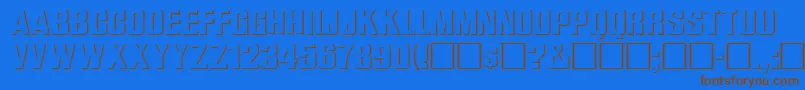 WhataReliefRegular Font – Brown Fonts on Blue Background