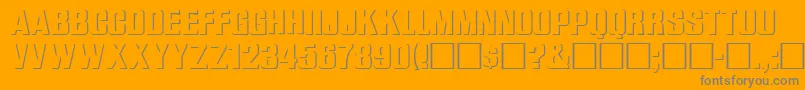 WhataReliefRegular Font – Gray Fonts on Orange Background