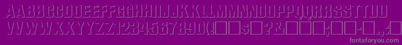 WhataReliefRegular Font – Gray Fonts on Purple Background