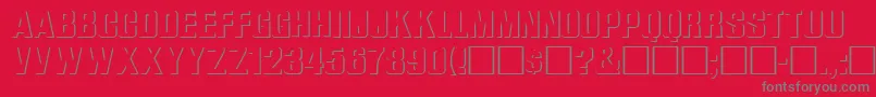 WhataReliefRegular Font – Gray Fonts on Red Background