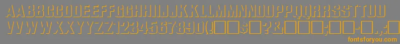 WhataReliefRegular Font – Orange Fonts on Gray Background