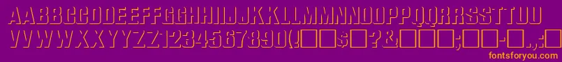 WhataReliefRegular Font – Orange Fonts on Purple Background