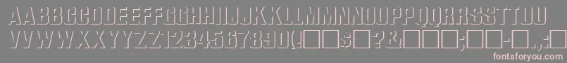 WhataReliefRegular Font – Pink Fonts on Gray Background