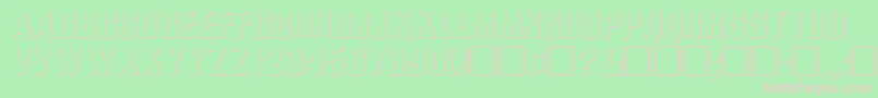 WhataReliefRegular Font – Pink Fonts on Green Background