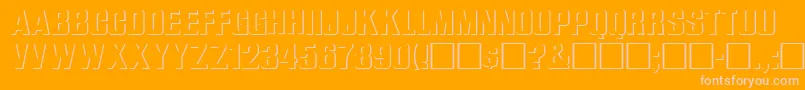 WhataReliefRegular Font – Pink Fonts on Orange Background