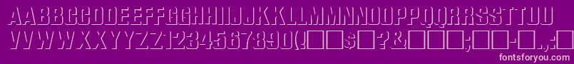 WhataReliefRegular Font – Pink Fonts on Purple Background