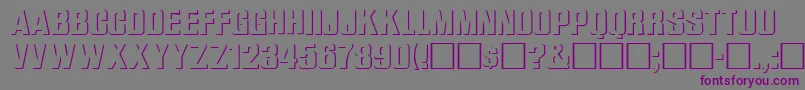 Шрифт WhataReliefRegular – фиолетовые шрифты на сером фоне