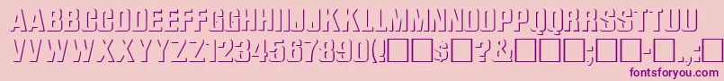 WhataReliefRegular Font – Purple Fonts on Pink Background