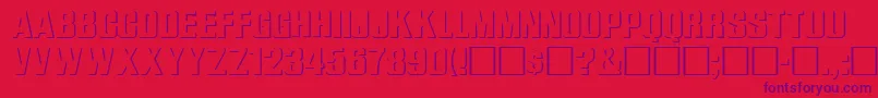 WhataReliefRegular Font – Purple Fonts on Red Background