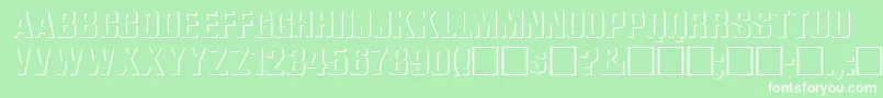 WhataReliefRegular Font – White Fonts on Green Background