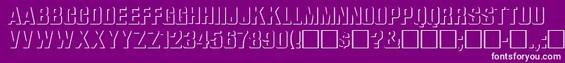 WhataReliefRegular Font – White Fonts on Purple Background