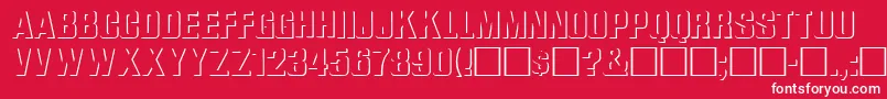 WhataReliefRegular Font – White Fonts on Red Background