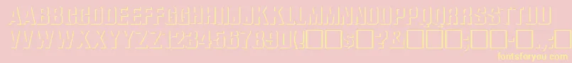 WhataReliefRegular Font – Yellow Fonts on Pink Background