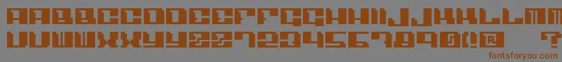 Шрифт Angulo – коричневые шрифты на сером фоне