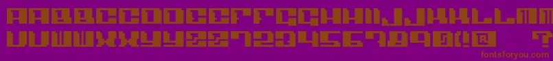 Angulo-fontti – ruskeat fontit violetilla taustalla
