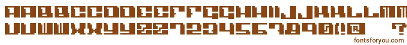Шрифт Angulo – коричневые шрифты на белом фоне