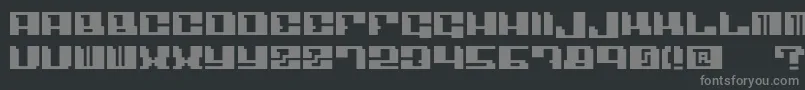 Шрифт Angulo – серые шрифты на чёрном фоне