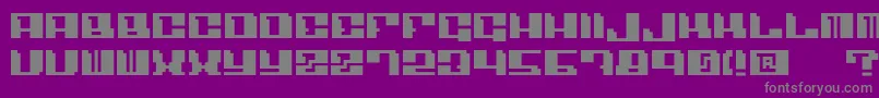 Шрифт Angulo – серые шрифты на фиолетовом фоне