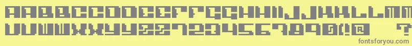 Шрифт Angulo – серые шрифты на жёлтом фоне