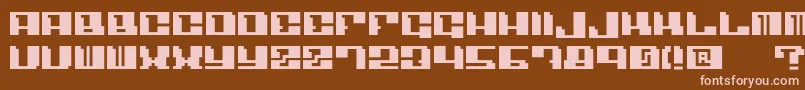 Шрифт Angulo – розовые шрифты на коричневом фоне