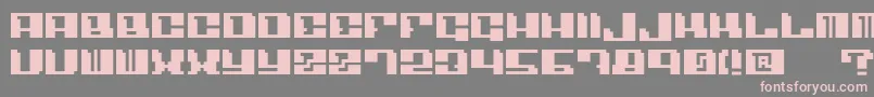フォントAngulo – 灰色の背景にピンクのフォント