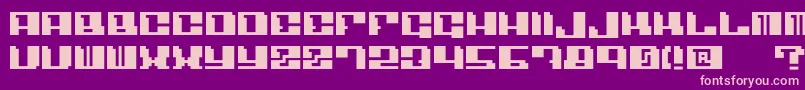 Шрифт Angulo – розовые шрифты на фиолетовом фоне