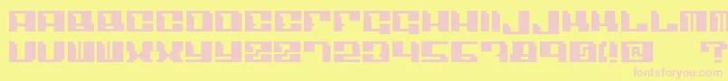 Angulo Font – Pink Fonts on Yellow Background