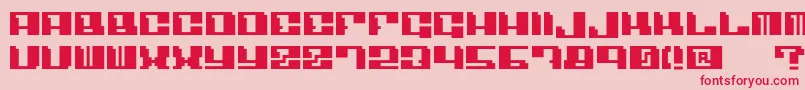 Angulo-fontti – punaiset fontit vaaleanpunaisella taustalla