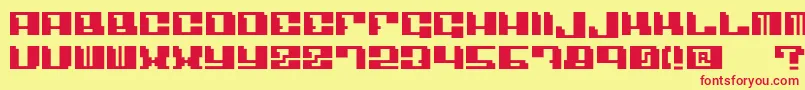 Angulo Font – Red Fonts on Yellow Background