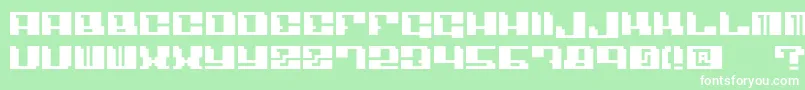 Шрифт Angulo – белые шрифты на зелёном фоне