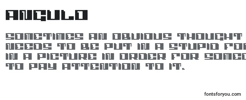 Angulo (101892) フォントのレビュー