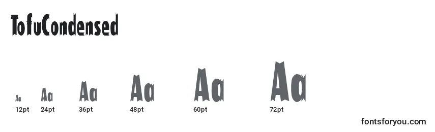 TofuCondensed Font Sizes