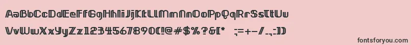 NeonclipperBold Font – Black Fonts on Pink Background