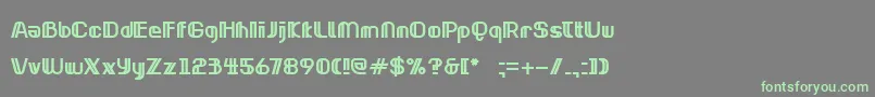 Шрифт NeonclipperBold – зелёные шрифты на сером фоне