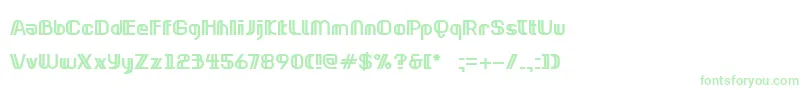 フォントNeonclipperBold – 緑のフォント
