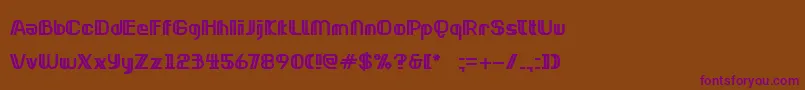Шрифт NeonclipperBold – фиолетовые шрифты на коричневом фоне