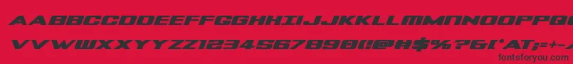 fuente Tigersharkboldital – Fuentes Negras Sobre Fondo Rojo