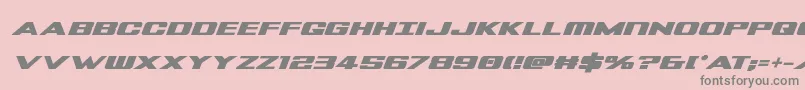 Tigersharkboldital Font – Gray Fonts on Pink Background