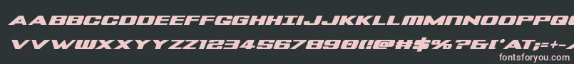 Tigersharkboldital Font – Pink Fonts on Black Background