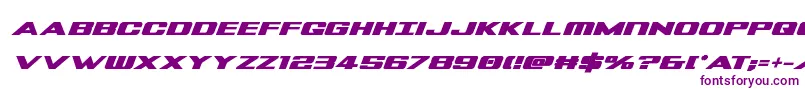 Tigersharkboldital Font – Purple Fonts on White Background