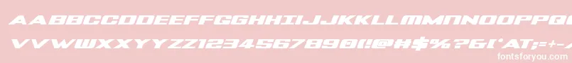 Tigersharkboldital Font – White Fonts on Pink Background