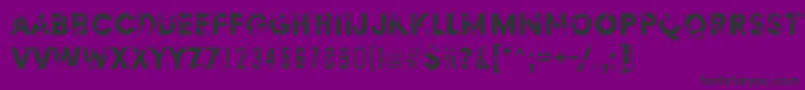 Шрифт BlindedByDesire – чёрные шрифты на фиолетовом фоне