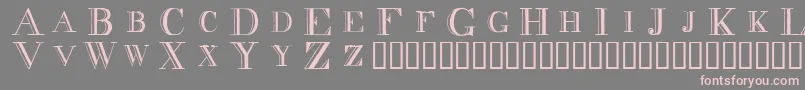 DecadenceWithoutTheDiamonds Font – Pink Fonts on Gray Background