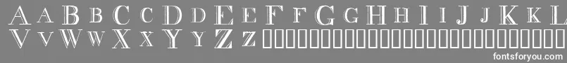 DecadenceWithoutTheDiamonds Font – White Fonts on Gray Background