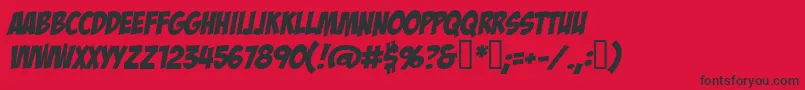 More about BadaboomBb Font BadaboomBb Font – Black Fonts on Red Background