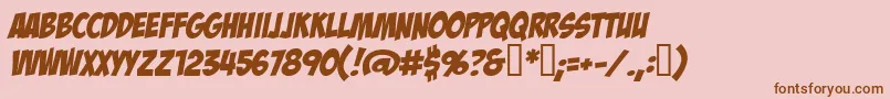 More about BadaboomBb Font BadaboomBb Font – Brown Fonts on Pink Background