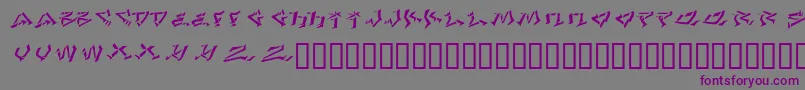 LhfDefArtistConvex Font – Purple Fonts on Gray Background