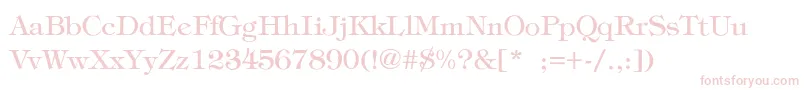 TiffanyThin Font – Pink Fonts on White Background
