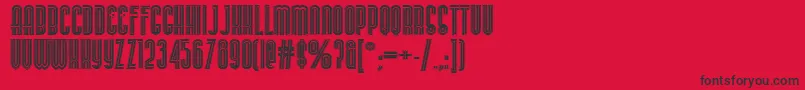 StereovolnaBlack Font – Black Fonts on Red Background